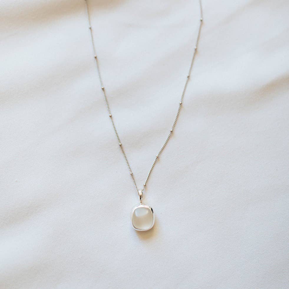 The Salty Gem - Sea Glass Necklace (Handmade)