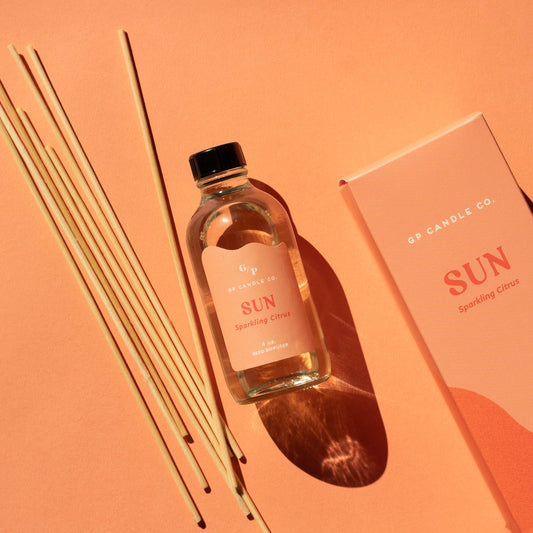 GP Candle Co. - Sun 4 oz. Hue Reed Diffuser (Sparkling Citrus)