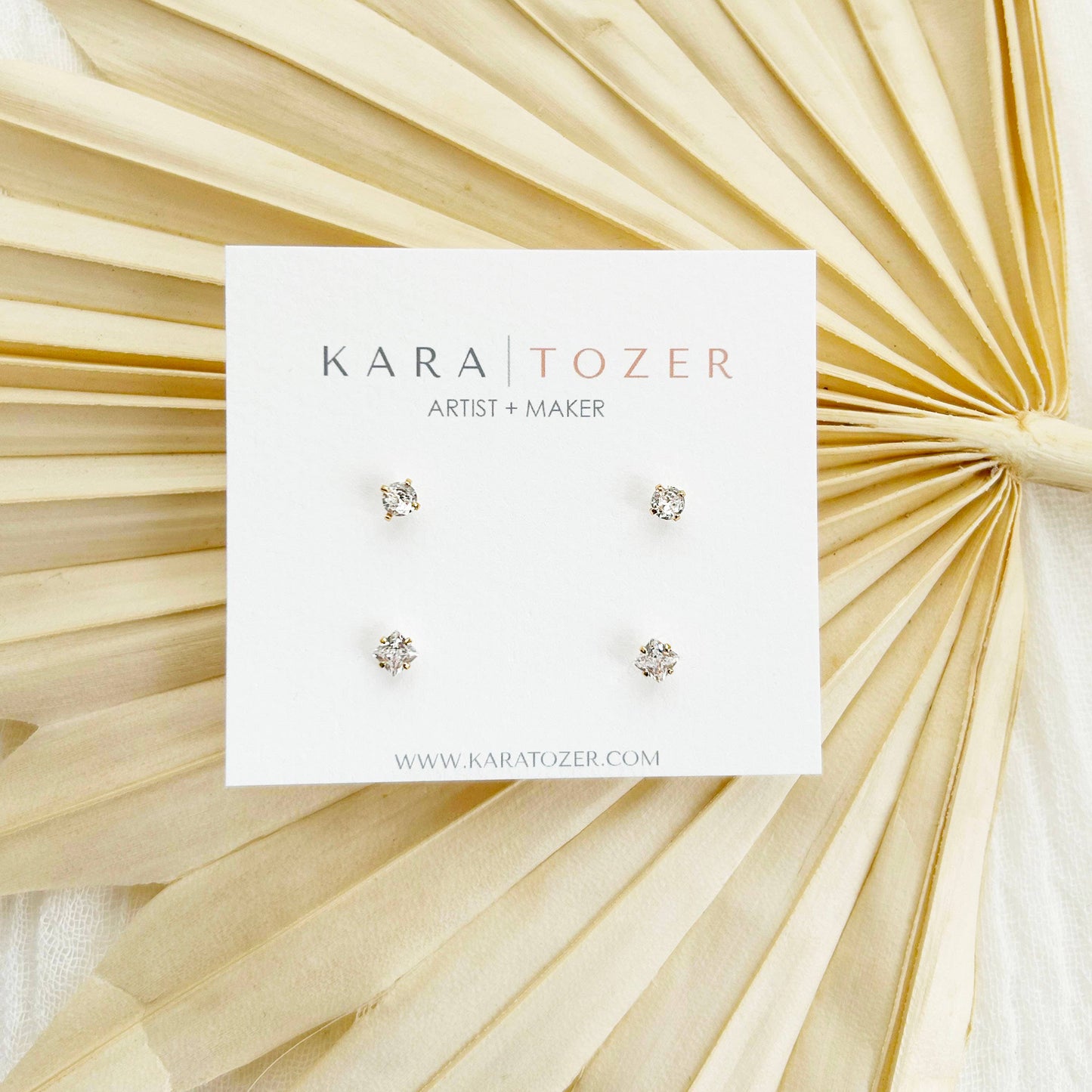 KARA | TOZER - Essential CZ Stud Set