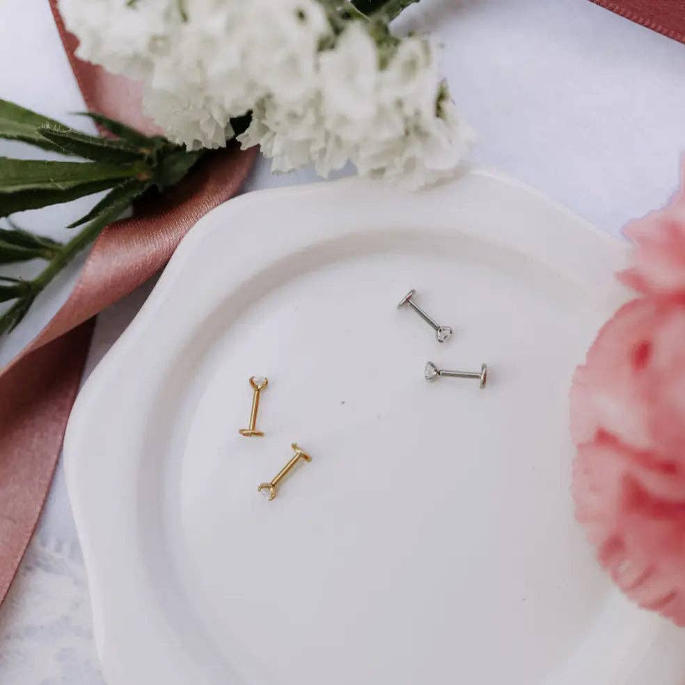 Mauve Jewelry Co. - Diamond Flat Back Studs