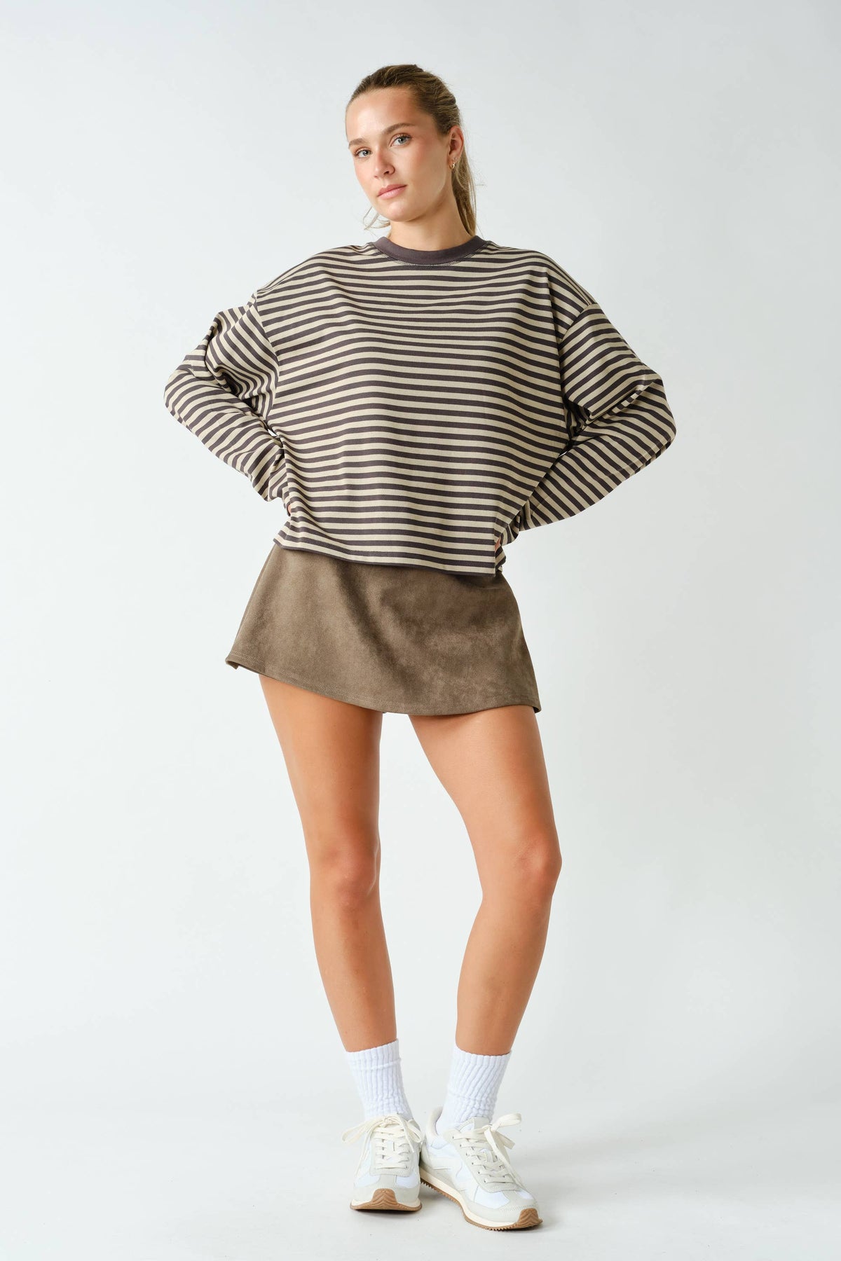 Mono B - Horizon Striped Long-Sleeve Tee