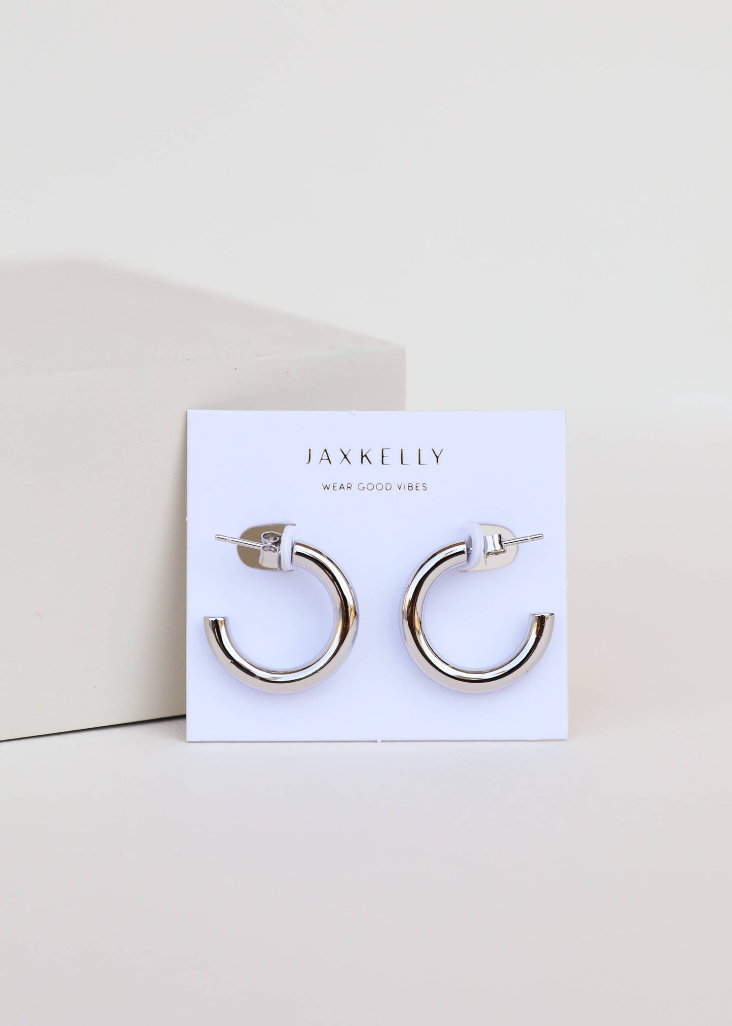 JaxKelly - Silver Hoop - Smooth - Earrings