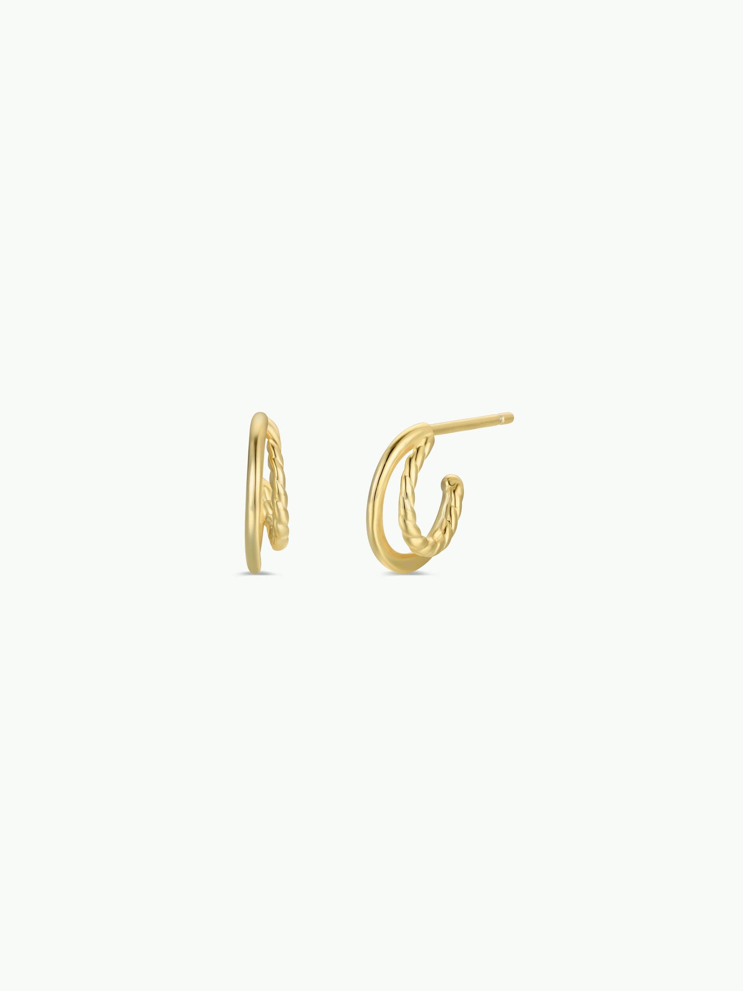 JaxKelly - Gold Hoop - Double - Earrings