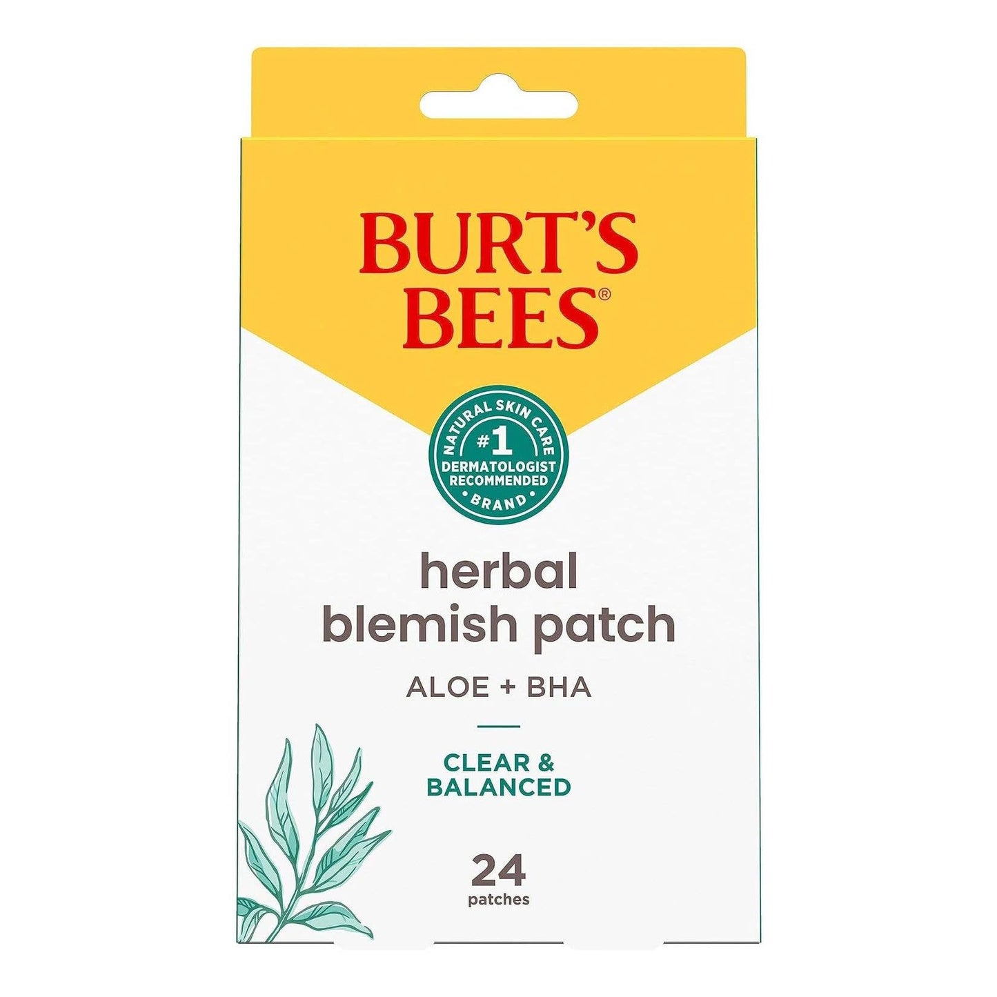 Burt's Bees - Clear & Balanced Herbal Blemish Patches 24 Count